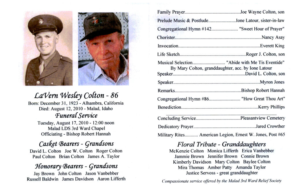 LaVern Wesley Colton program