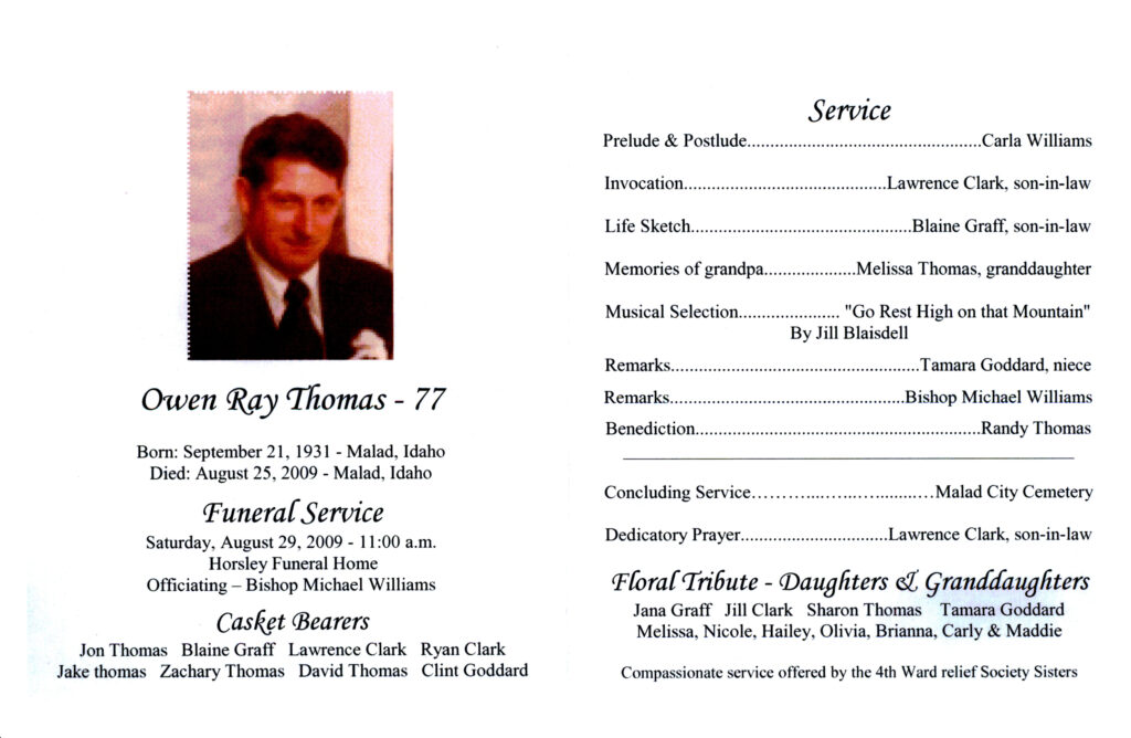 Owen Ray Thomas program