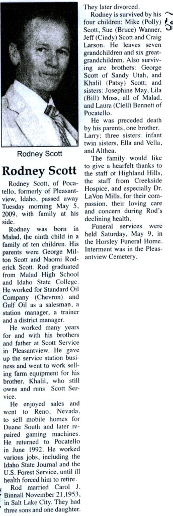 Rodney Scott obit