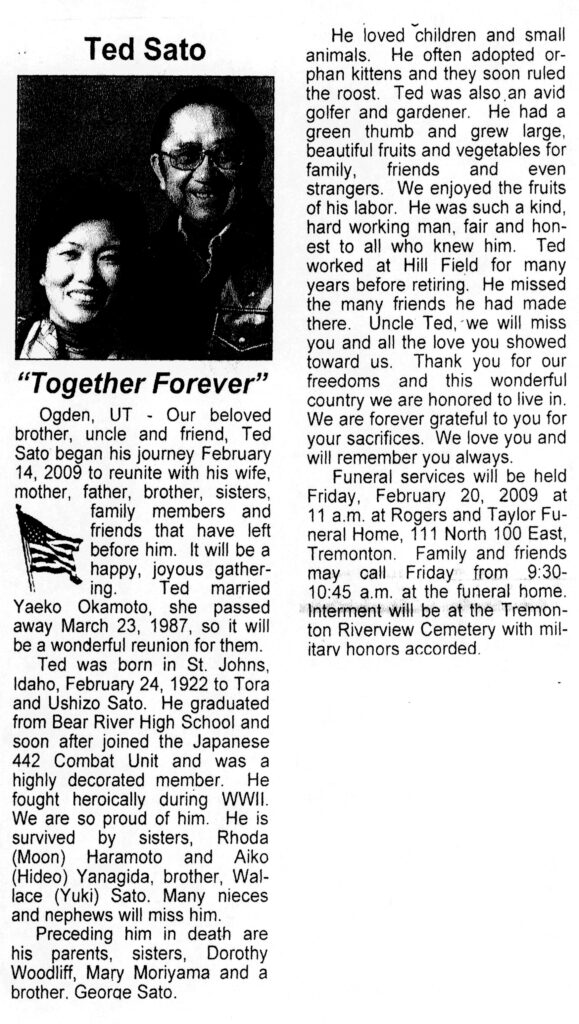 Ted Sato obit
