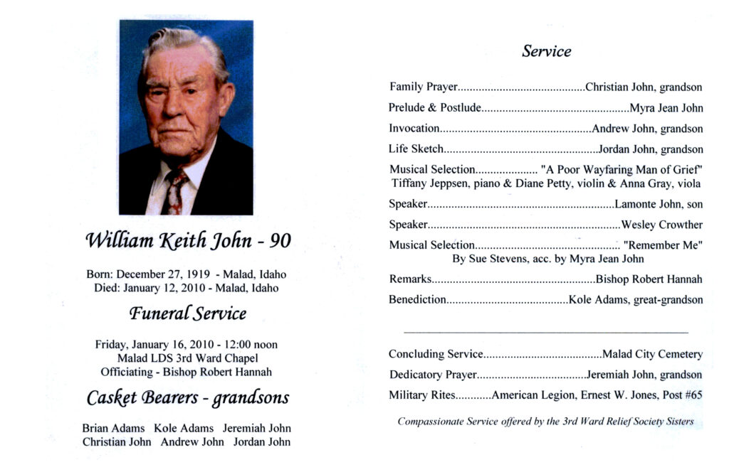 William Keith John program