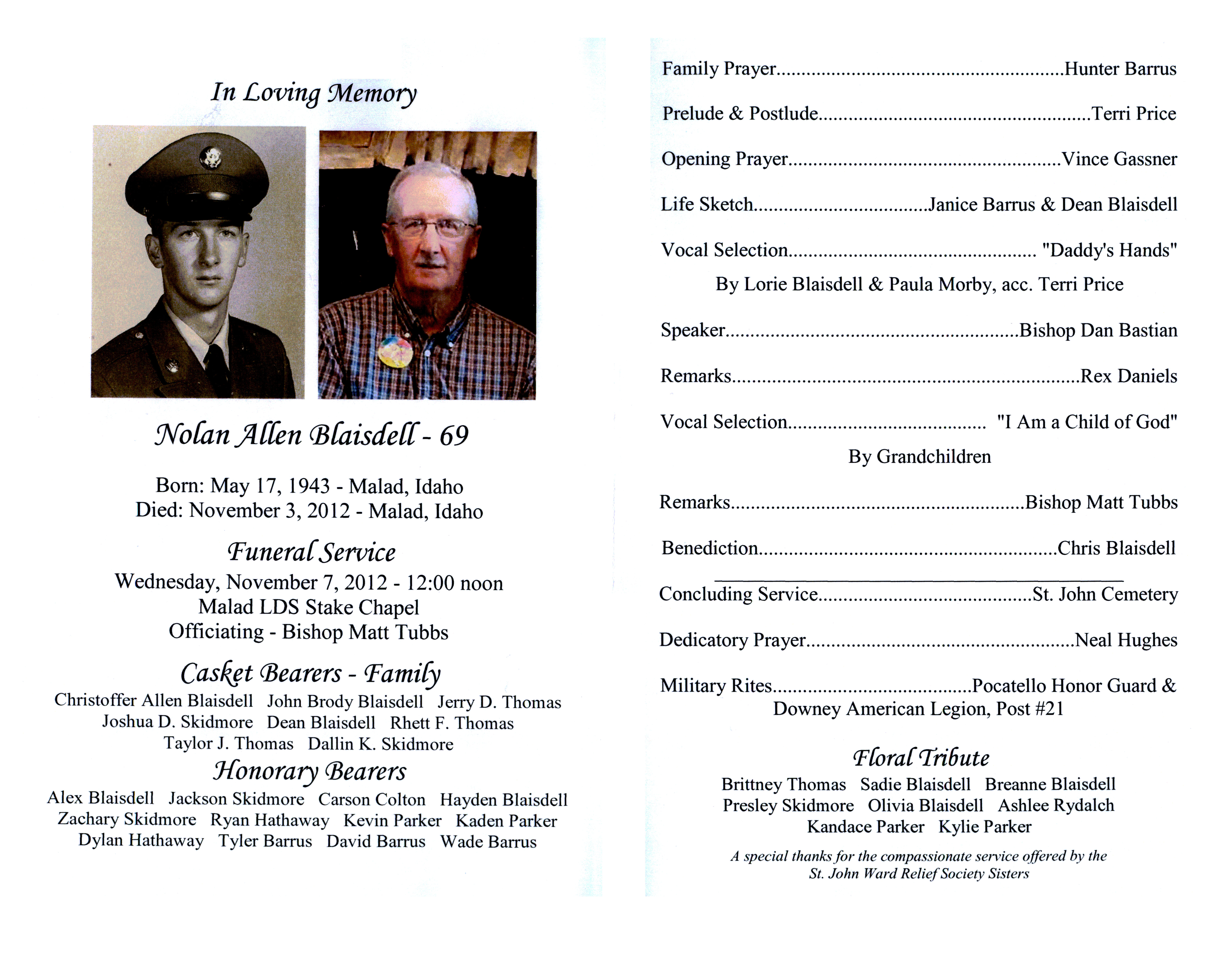 Nolan Allen Blaisdell program