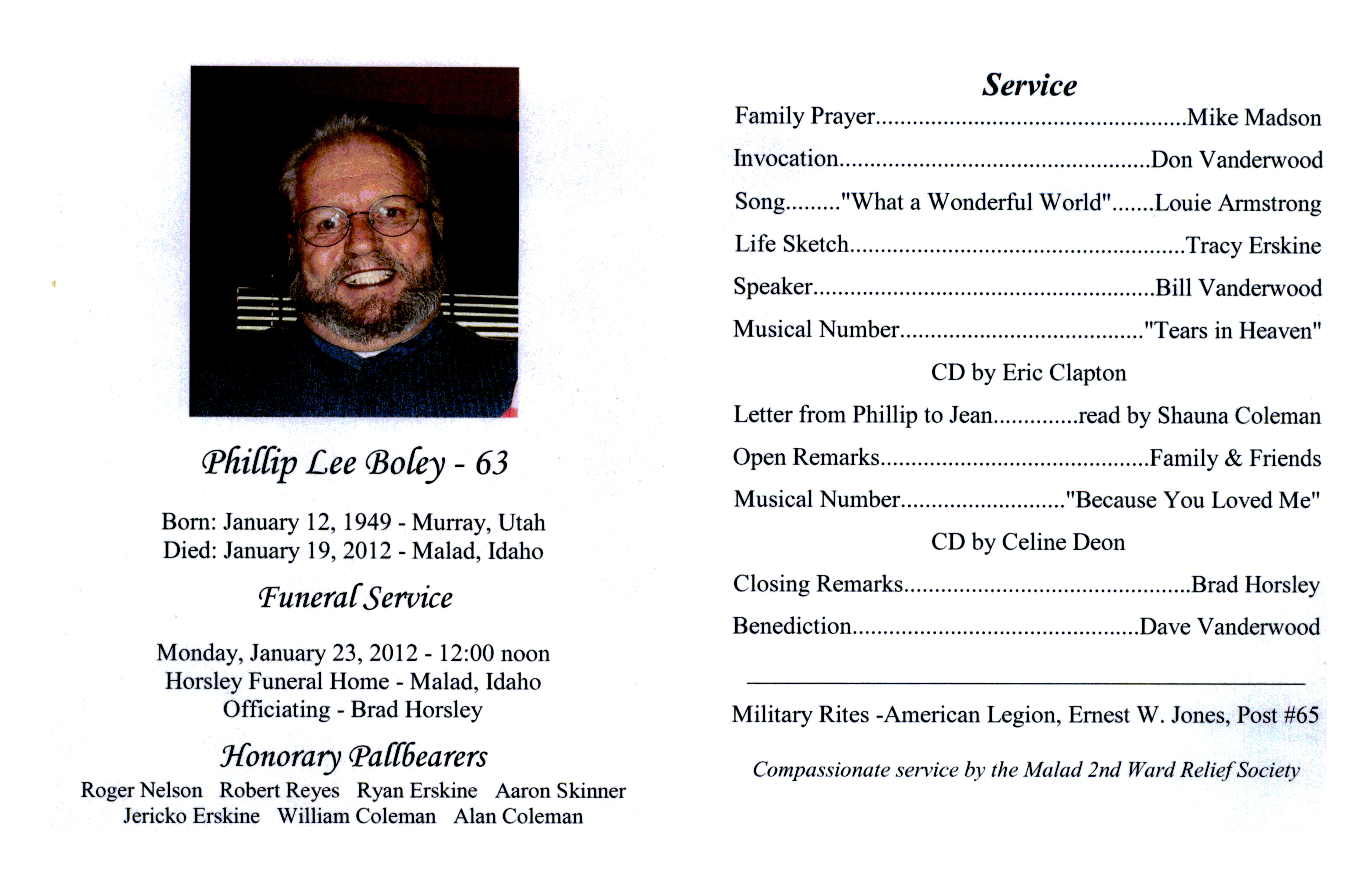 Phillip Lee Boley program