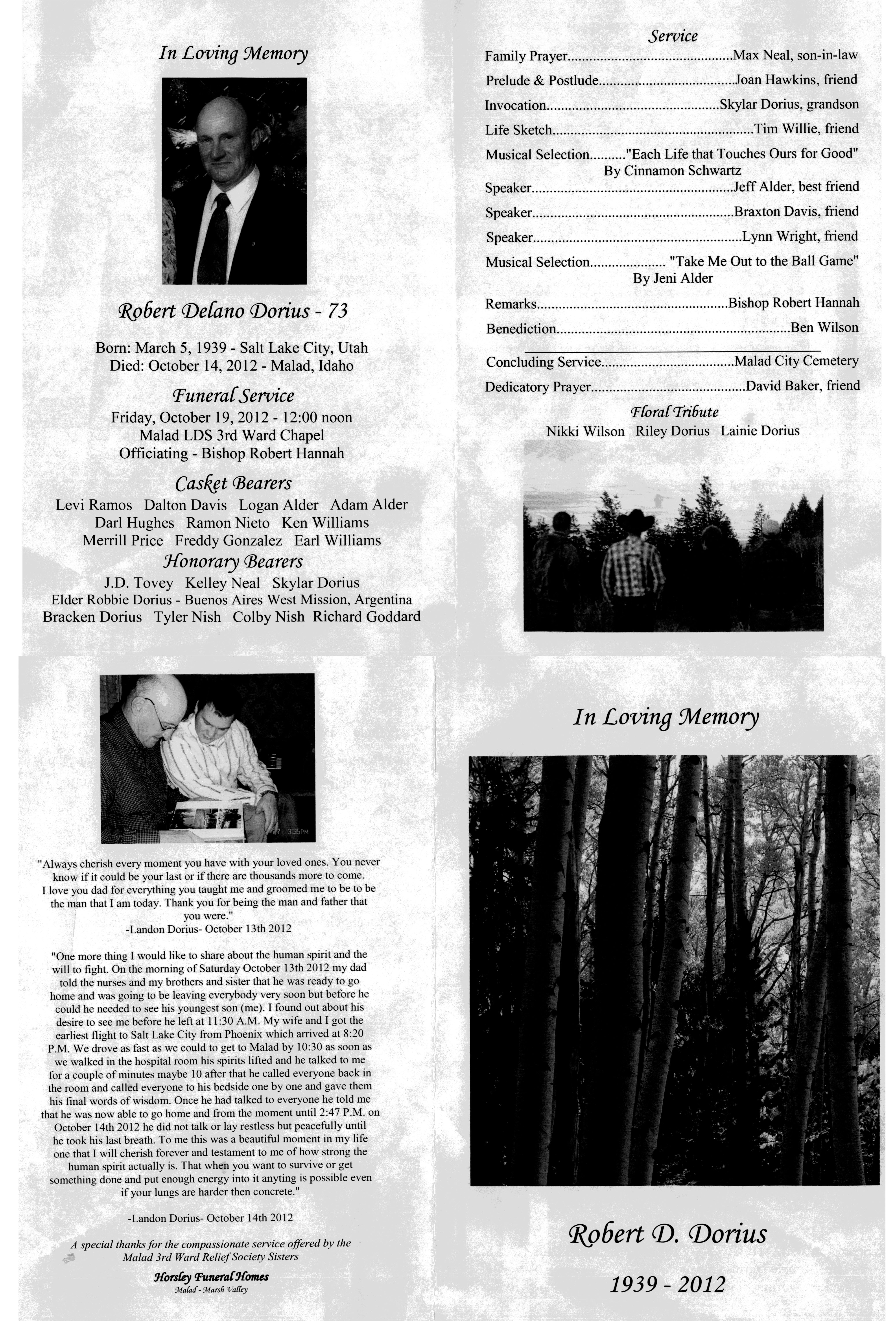 Robert Delano (Bob) Dorius program