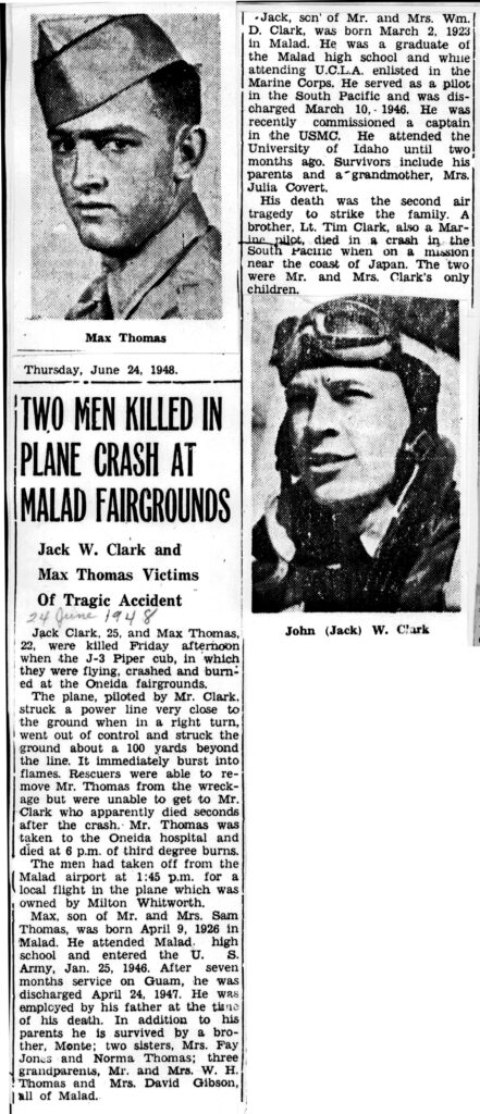 Jack W Clark obit