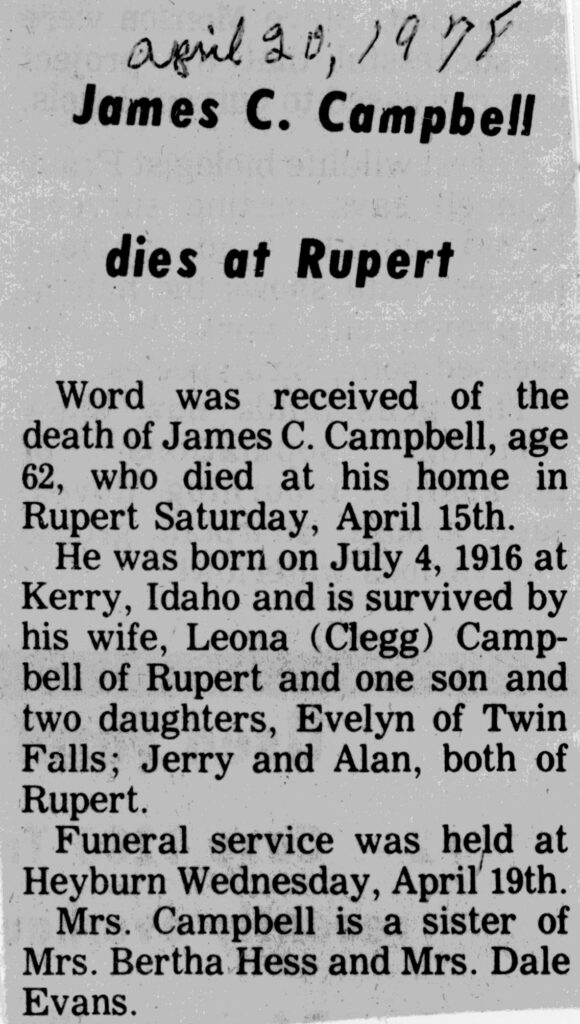 James C Campbell obit