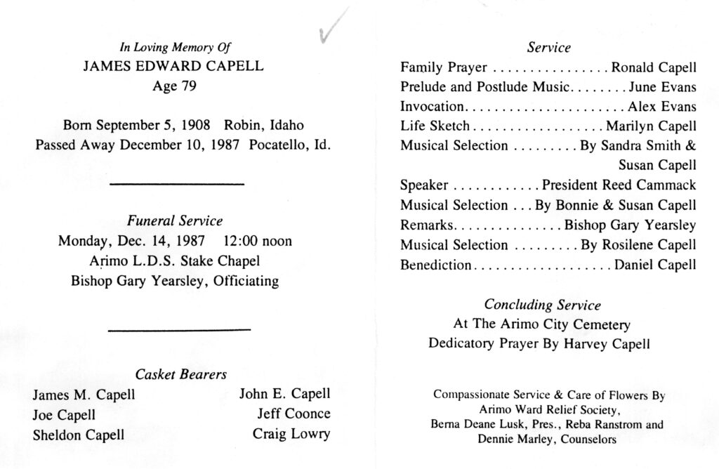 James Edward Capell program