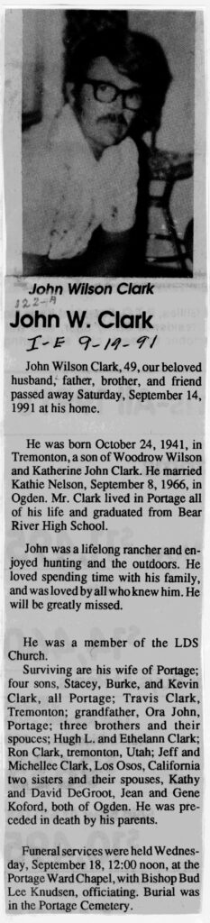 John Wilson Clark obit