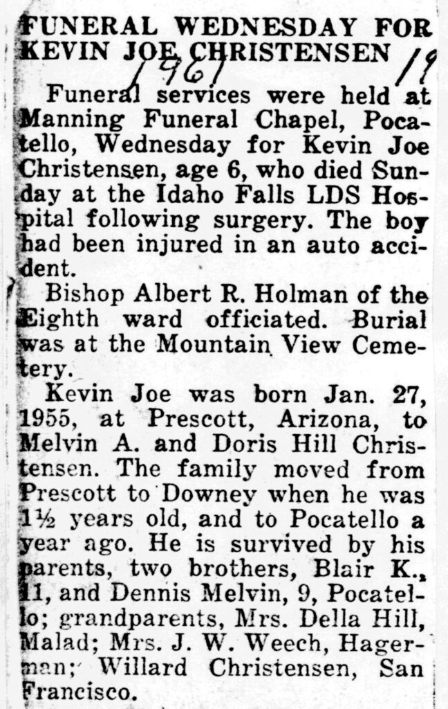 Kevin Joe Christensen obit