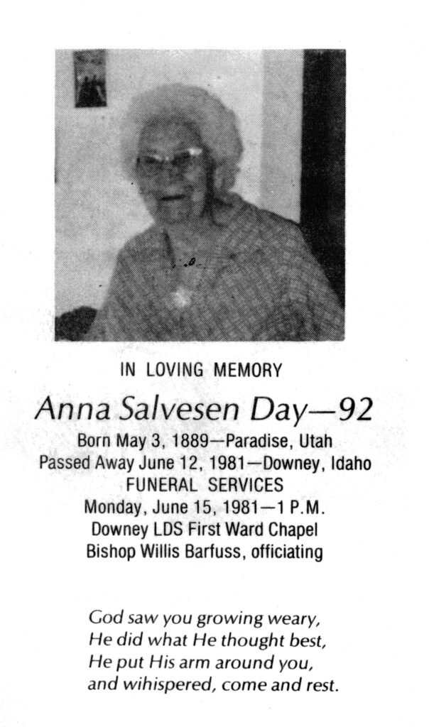 Anna Salvesen Day program