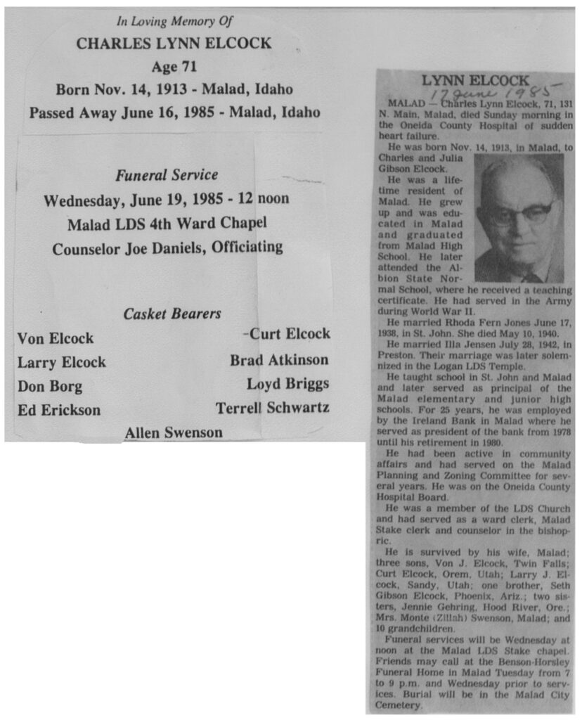 Charles Lynn Elcock obit