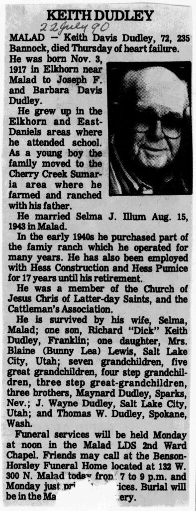 Keith Davis Dudley obit2