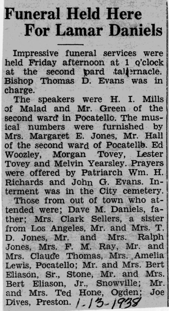 Lamar Daniels funeral
