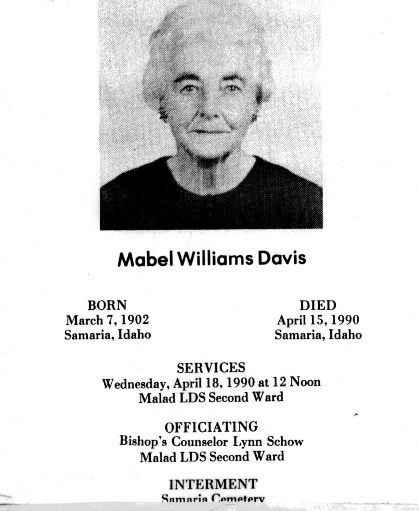 Mabel Williams Davis program
