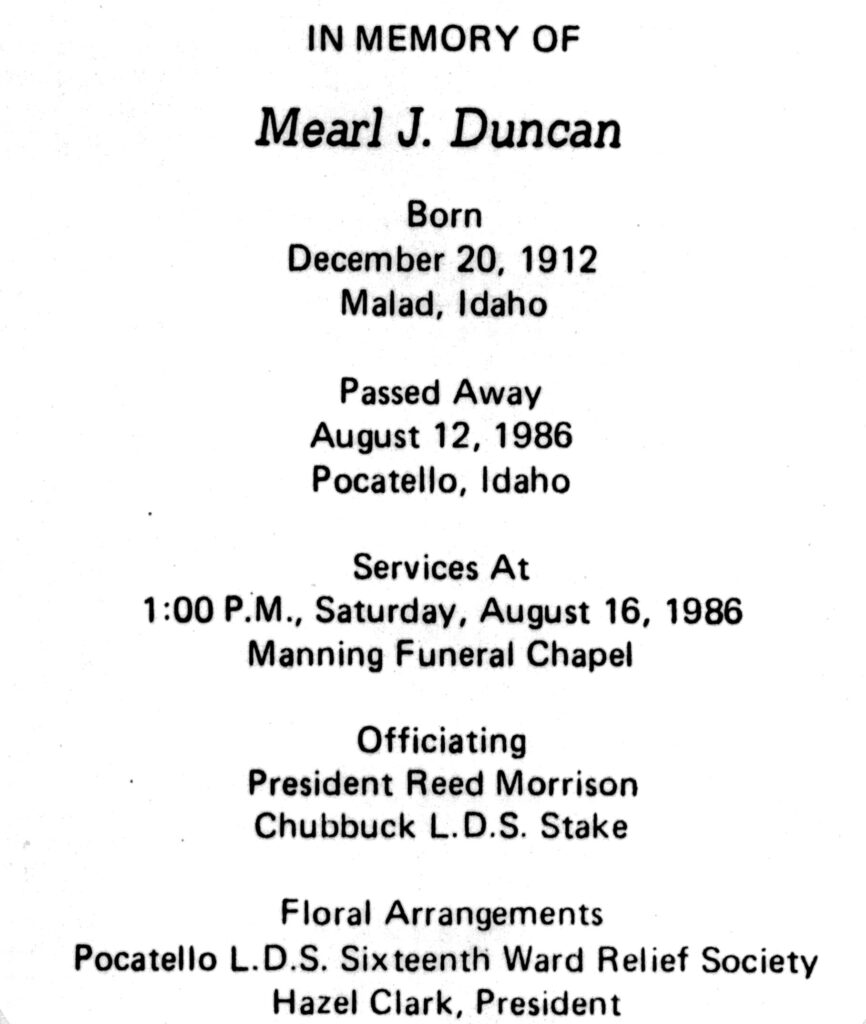 Mearl J Duncan program