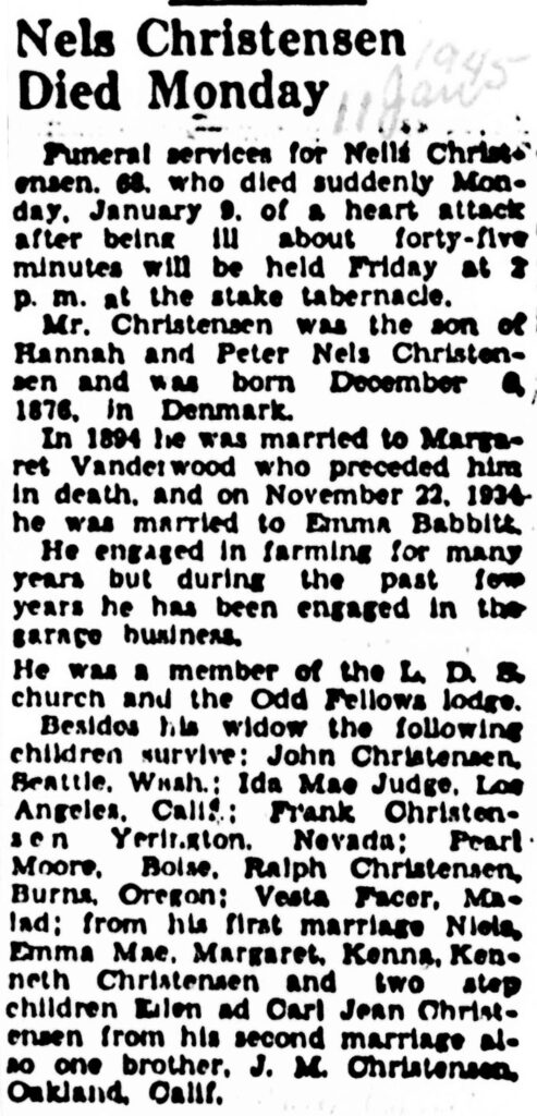 Nells Christensen obit