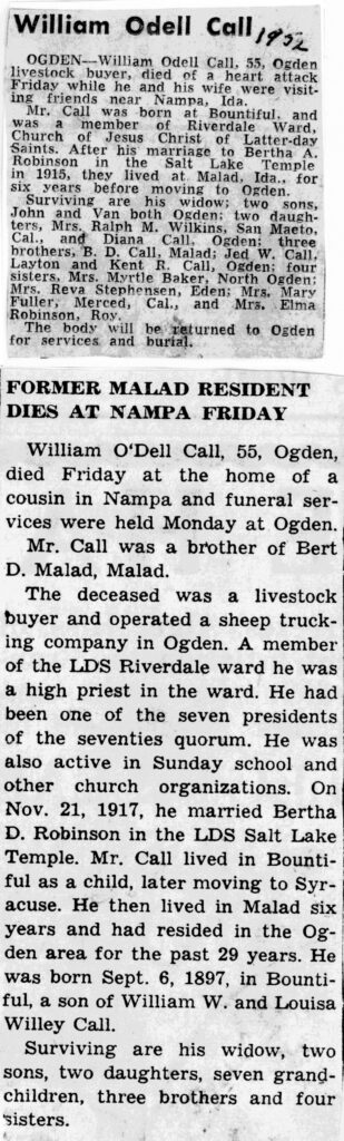 'Dell Call obit