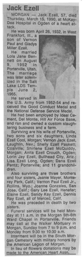 Jack Ezell obit