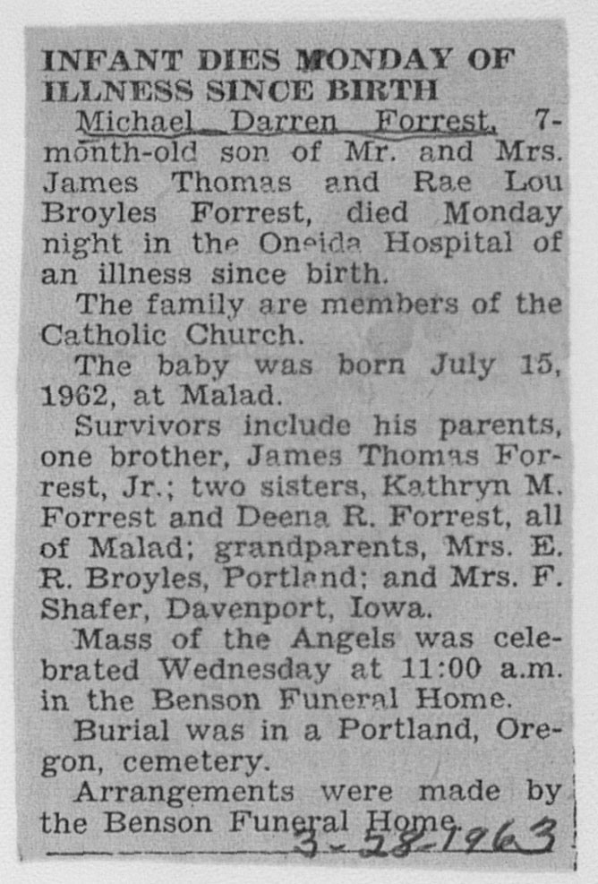 Michael Darren Forrest obit