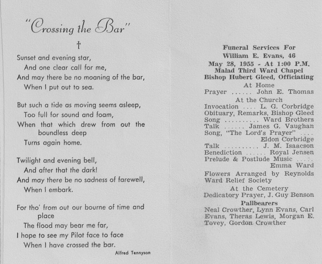 William E Evans program