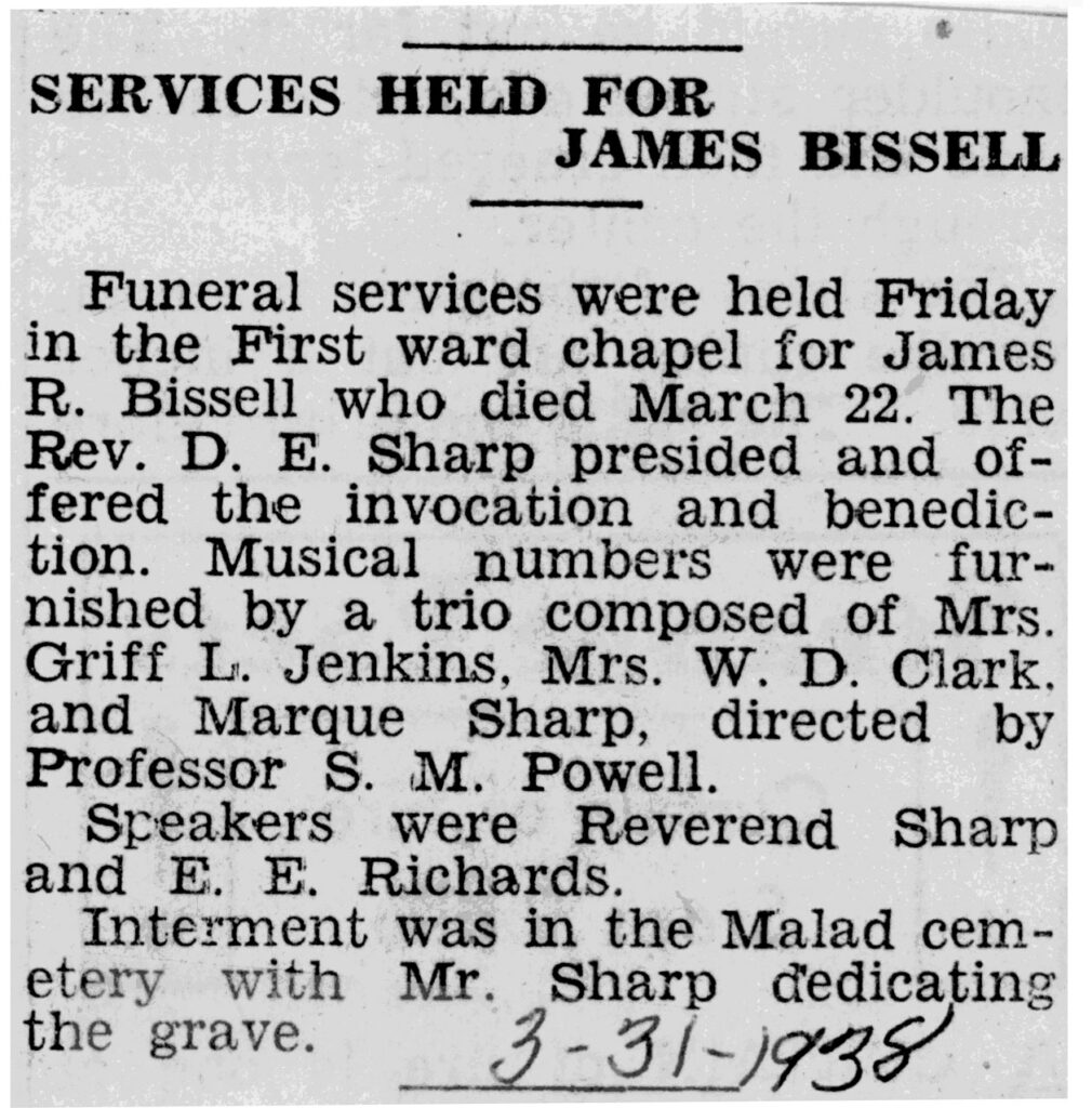 James Bissell funeral