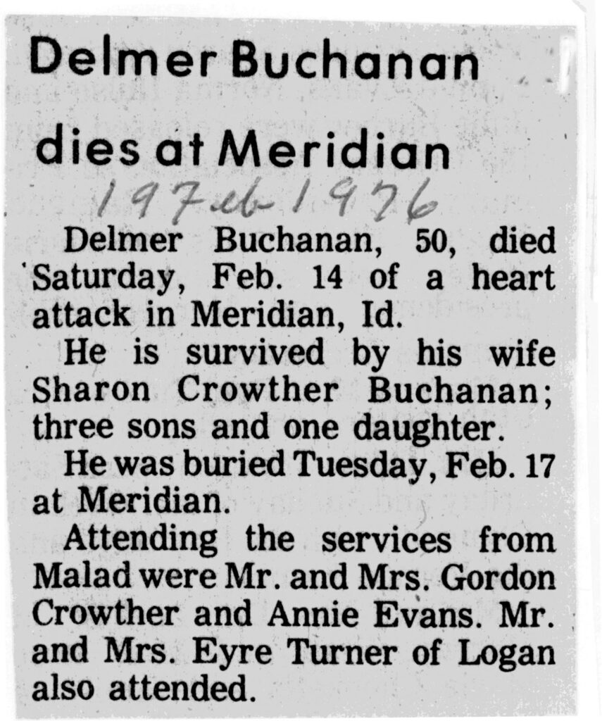 Delmer Buchanan obit