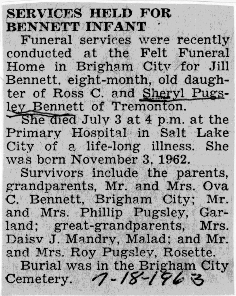 Jill Bennett obit