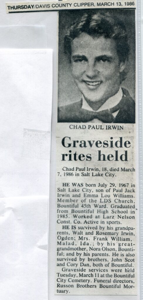 Irwin Chad Paul (07 March 1986 A)