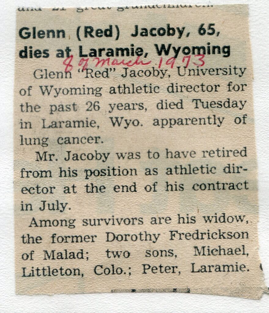 Jacoby Glen (Red) (06 March 191973)