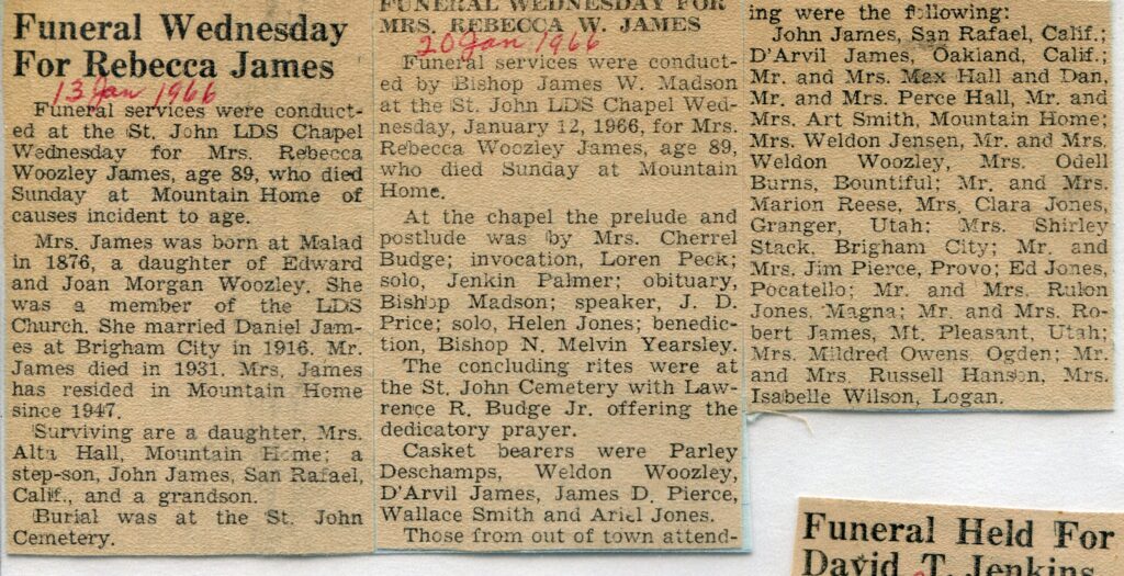 James Rebecca Woozley (09 Jan 1966)