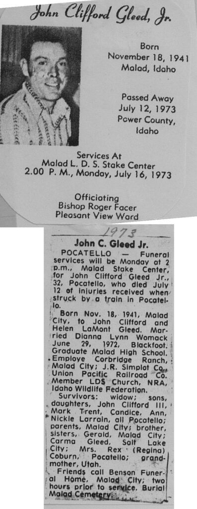 John Clifford Gleed Jr. obit