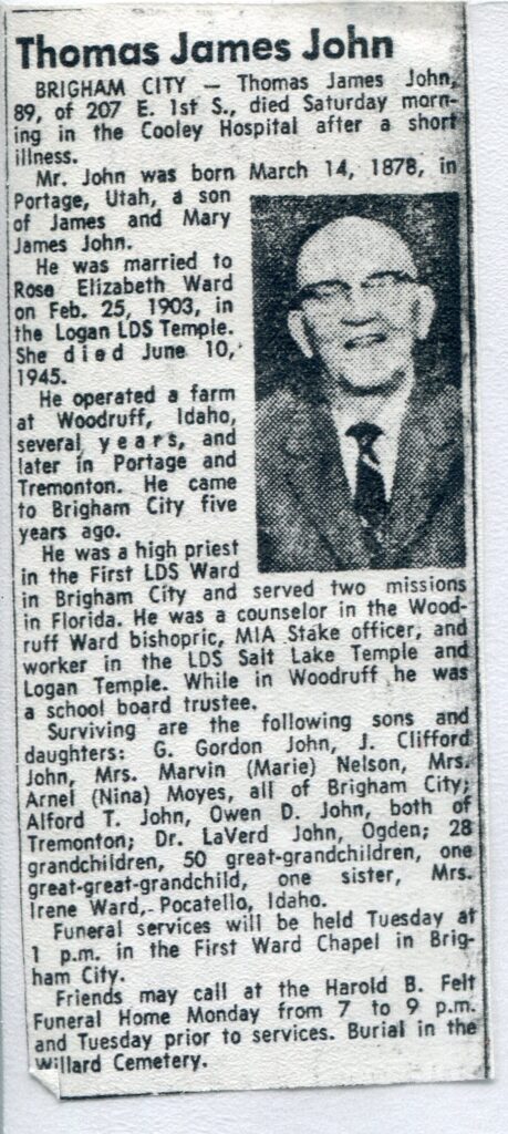 John Thomas james (01 April 1967 A)