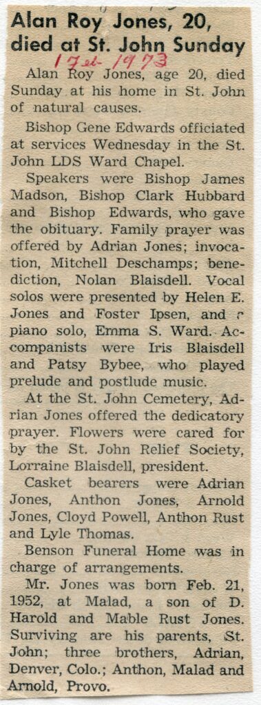 Jones Alan Roy (28 Jan 1973)