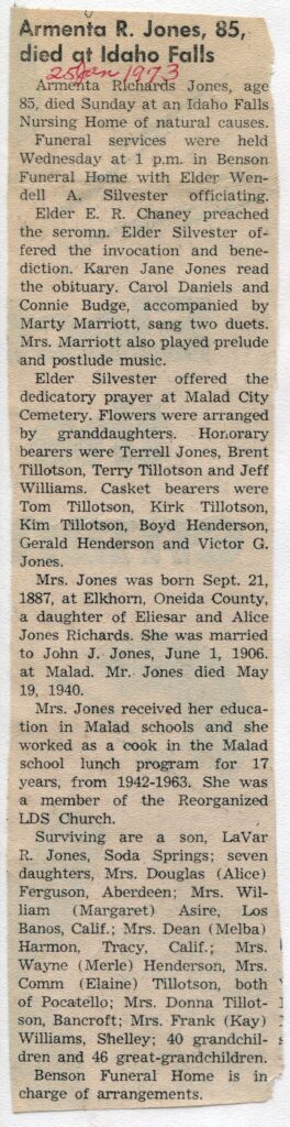 Jones Armenta Richards (21 Jan 1973)