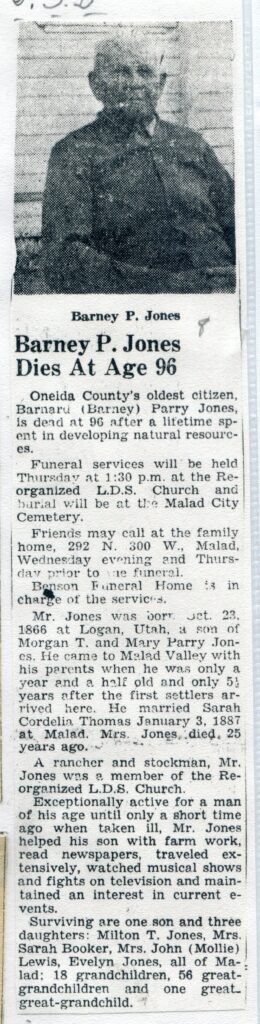 Jones Barnard (Barney Parry (17 Feb 1963)