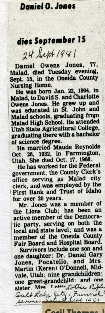 Jones Daniel Owens (15 Sept 1981)