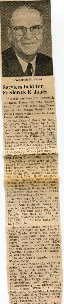 Jones Frederick Richards (15 June 1968 A)