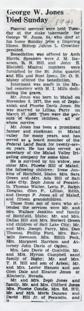 Jones George W (07 Dec 1941)