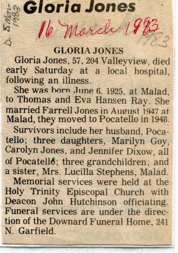 Jones Gloria (05 March 1983)