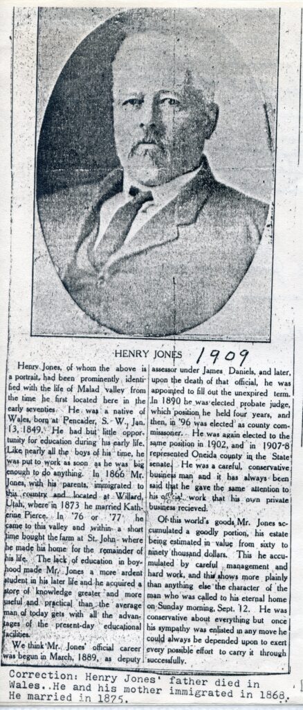 Jones Henry (12 Sept 1909)