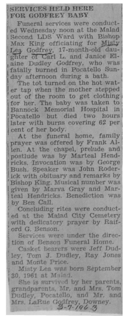 Misty Lea Godfrey obit and funeral