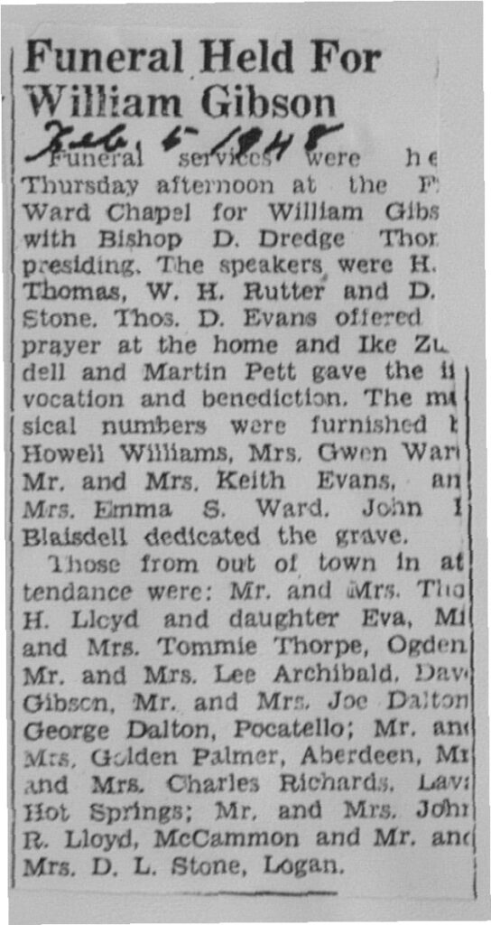 William Gibson funeral