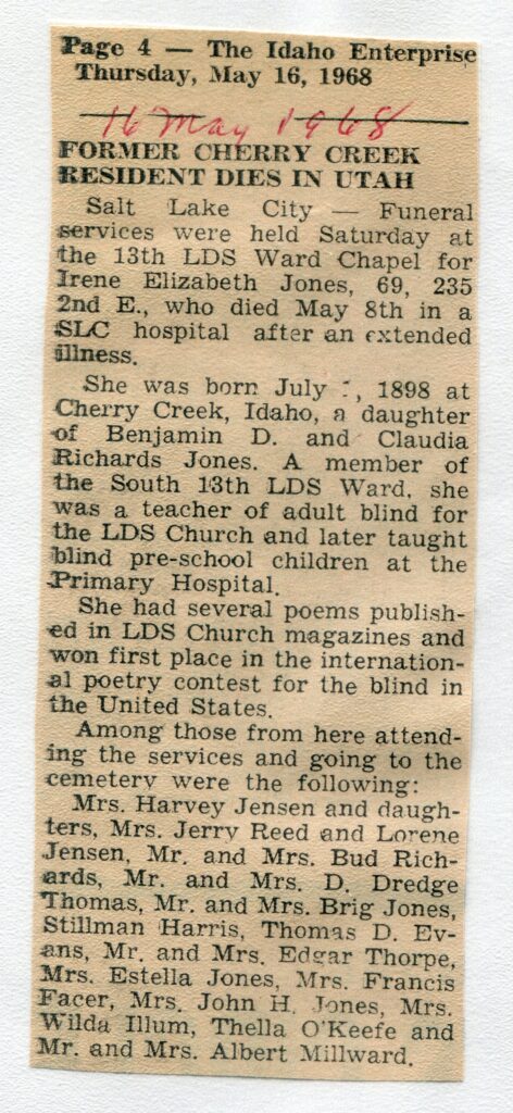 Jones Irene Elizabeth (08 May 1968)
