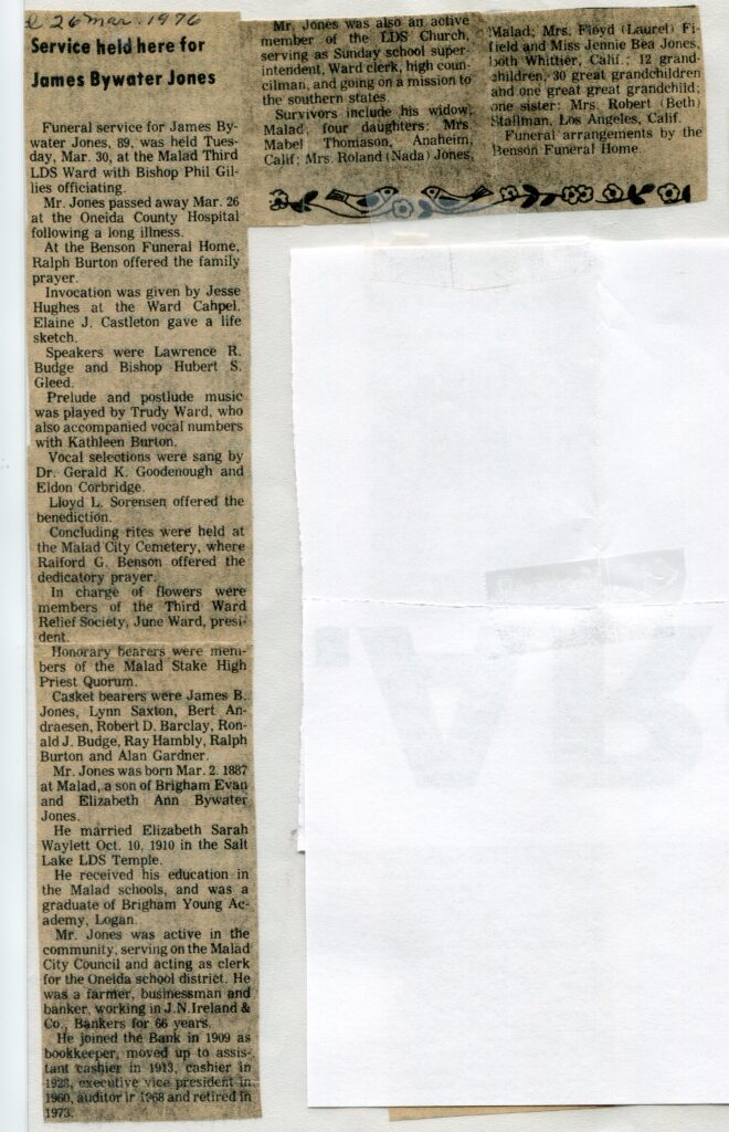 Jones James Bywater (26 March 1976)