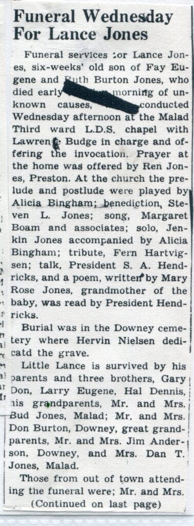 Jones Lance (20 Oct 1952)