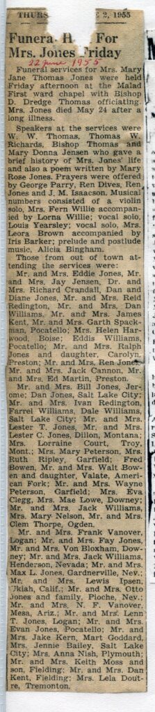 Jones Mary Jane Thomas (27 May 1955 A)