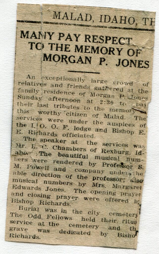 Jones Morgan P (1923)