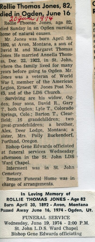 Jones Rollie Thomas (16 June 1974)