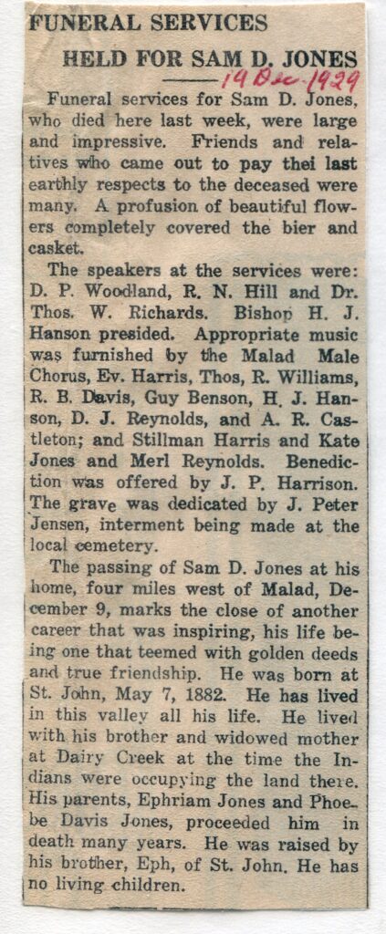 Jones Sam D (09 Dec 1929)