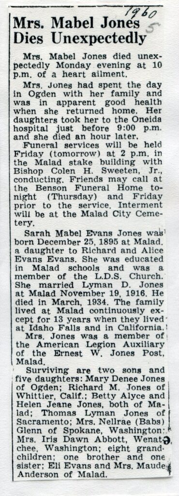 Jones Sarah Mabel Evans (20 June 1960 B)